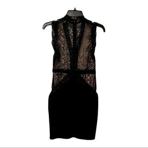 Black & Tan mini dress